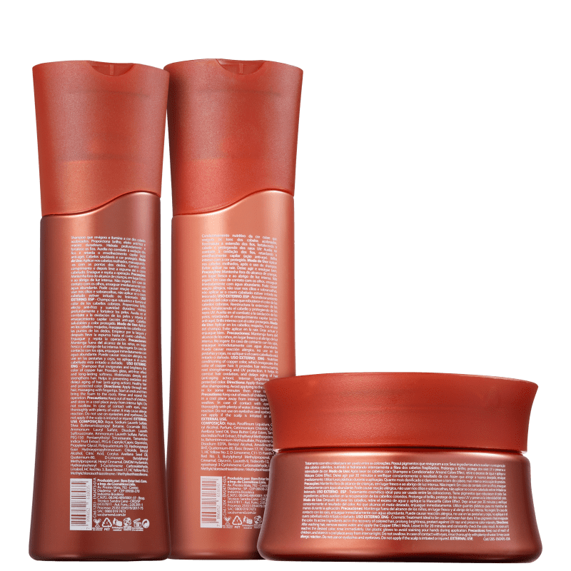 Kit Amend Cobre Effect Realce da Cor Trio (3 Produtos)