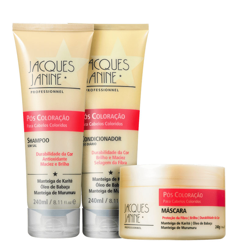 Kit Jacques Janine Professionnel Pós-Coloração Trio (3 Produtos)