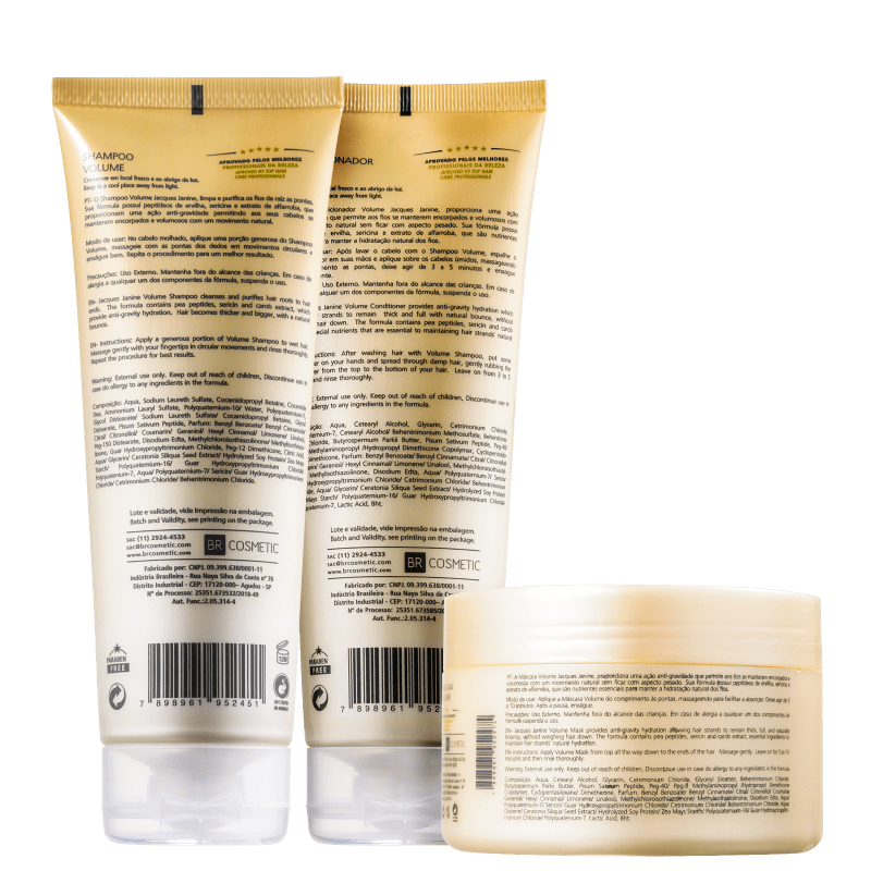 Kit Jacques Janine Professionnel Volume Trio (3 Produtos)