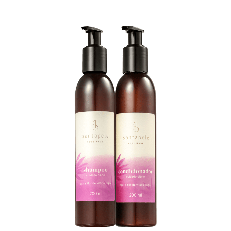 Kit Santapele Açaí e Flor de Vitória-Régia Cuidado Diário Duo (2 Produtos)