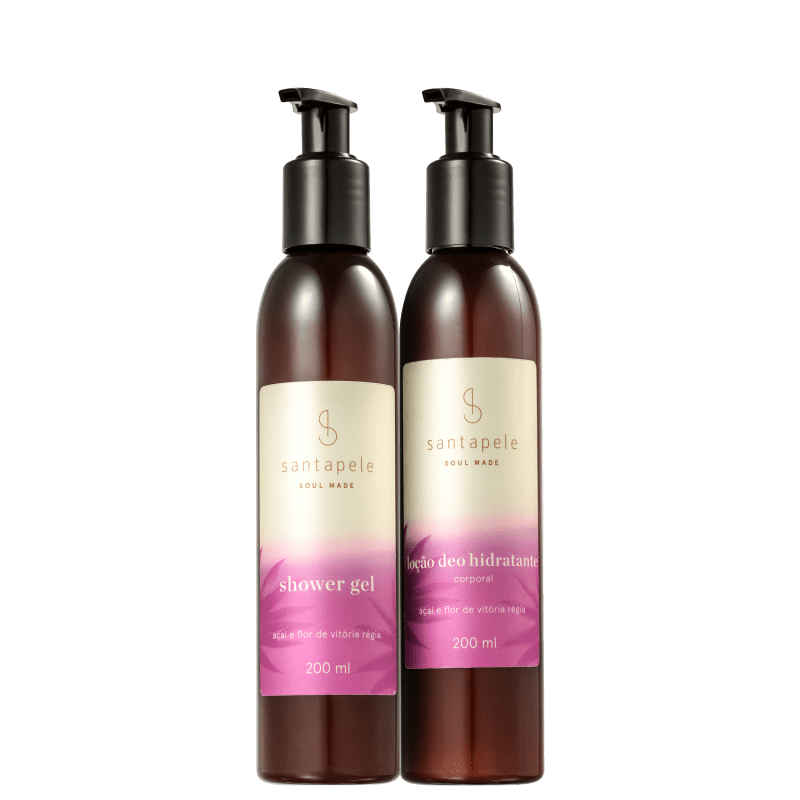 Kit Santapele Açaí e Flor de Vitória-Régia Corpo (2 Produtos)