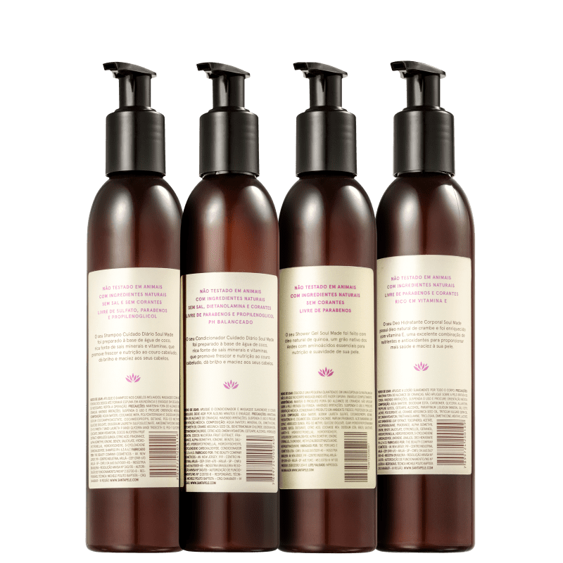 Kit Santapele Açaí e Flor de Vitória-Régia Cuidado Completo (4 Produtos)