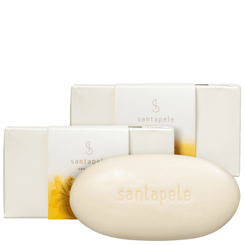 Kit Santapele Ananás e Flor de Ipê - Sabonete em Barra 3x100g