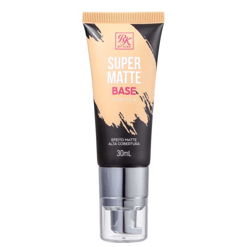 Kiss New York Ruby Kisses Super Matte Bege - Base Líquida 30ml