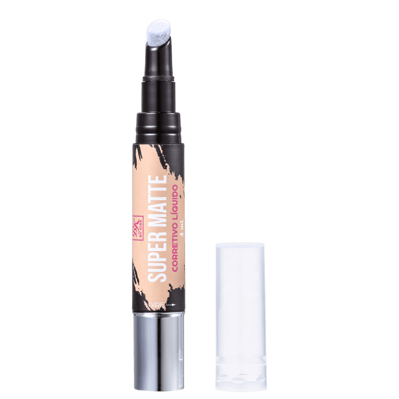 Kiss New York Ruby Kisses Super Matte Amêndoa - Corretivo Líquido 4ml
