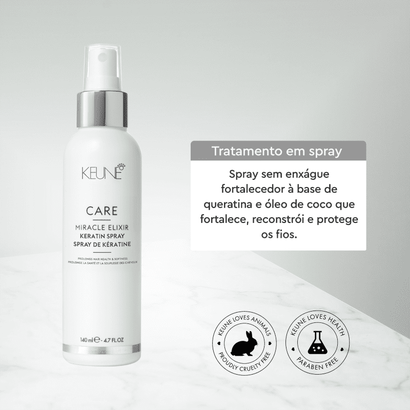 Keune Care Miracle Elixir Keratin - Spray de Tratamento Reconstrutor 140ml