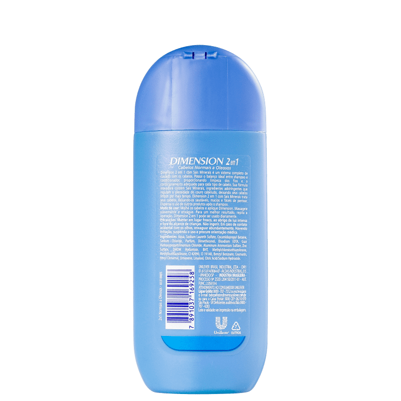 Dimension 2 em 1 Sais Minerais - Shampoo 200ml
