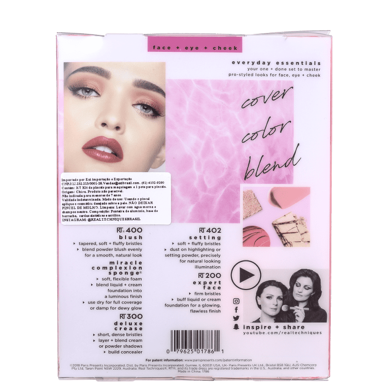 Kit Real Techniques Everyday Essentials (5 Produtos)