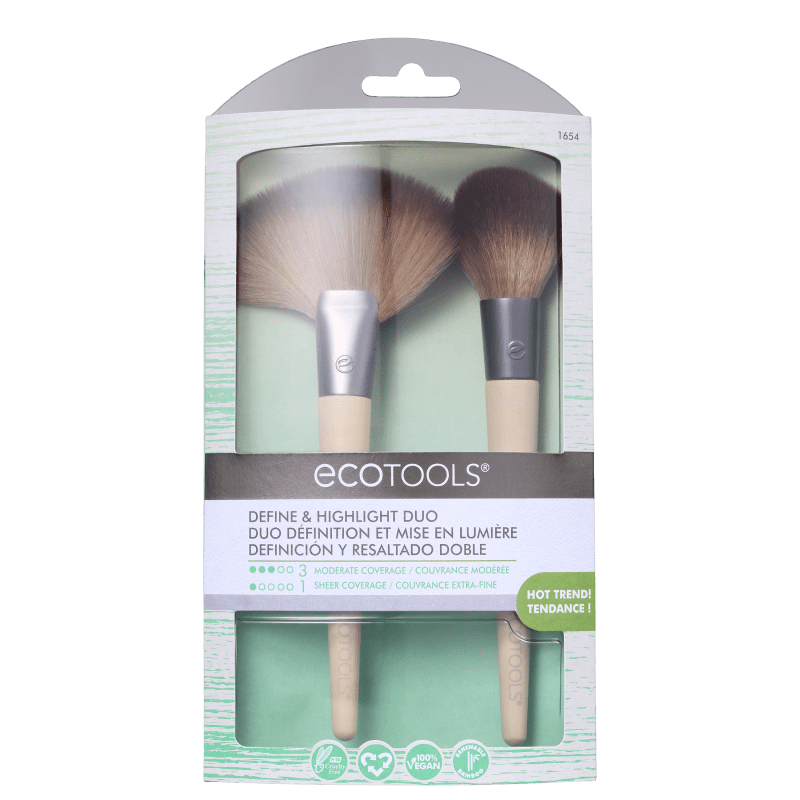 Kit de Pincéis Ecotools Define And Highlight Duo (2 Produtos)