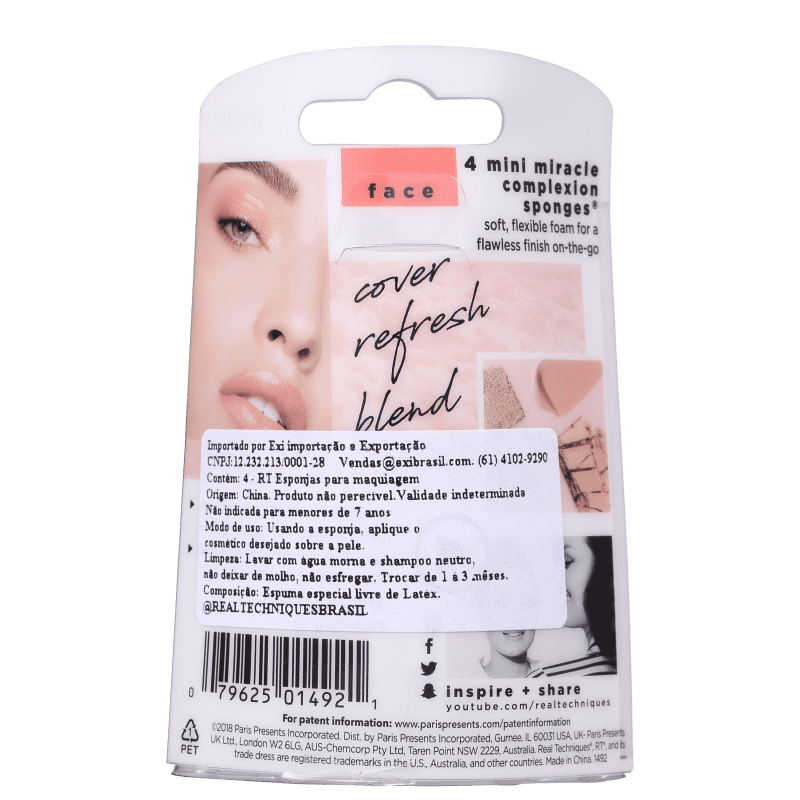 Kit Real Techniques 4 Mini Miracle Complexion Sponges (4 Unidades)