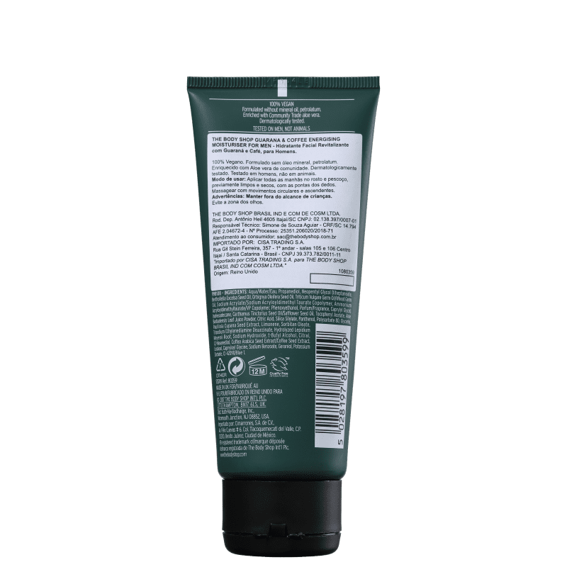 The Body Shop Guarana & Coffee Energising - Hidratante Facial 100ml