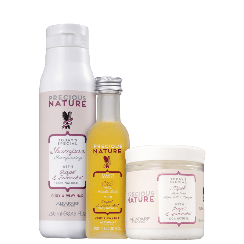 Kit Alfaparf Precious Nature Curly & Wavy Hair Trio (3 Produtos)