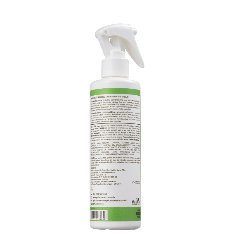 Griffus Vou de Babosa Bálsamo Protetor - Spray Leave-in 240ml