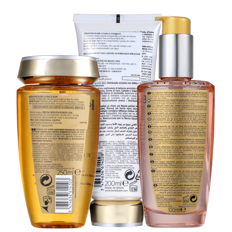 Kit Kérastase Elixir Ultime Rose (3 Produtos)