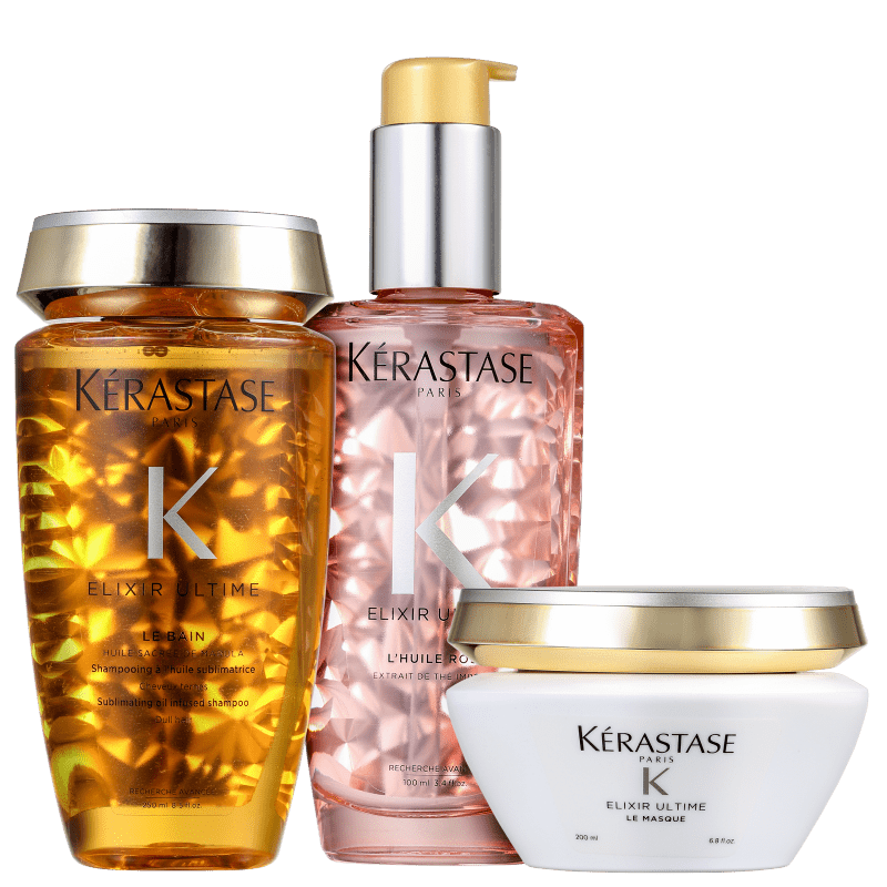 Kit Kérastase Elixir Ultime Masque Rose (3 Produtos)