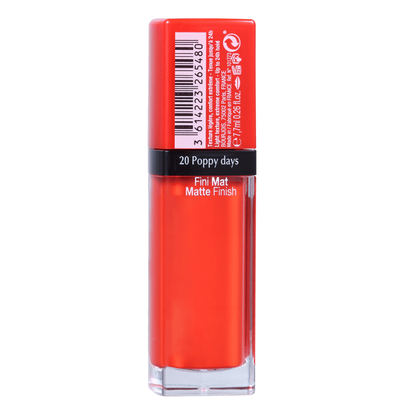 Bourjois Rouge Edition Velvet 20 Hot Poppy Days - Batom Líquido Matte 7,7ml
