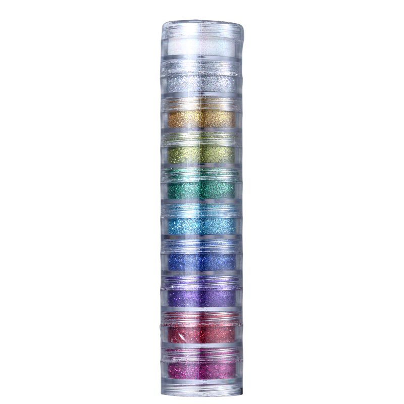 Kit Colormake Glitter Pó Pote (10 Unidades)