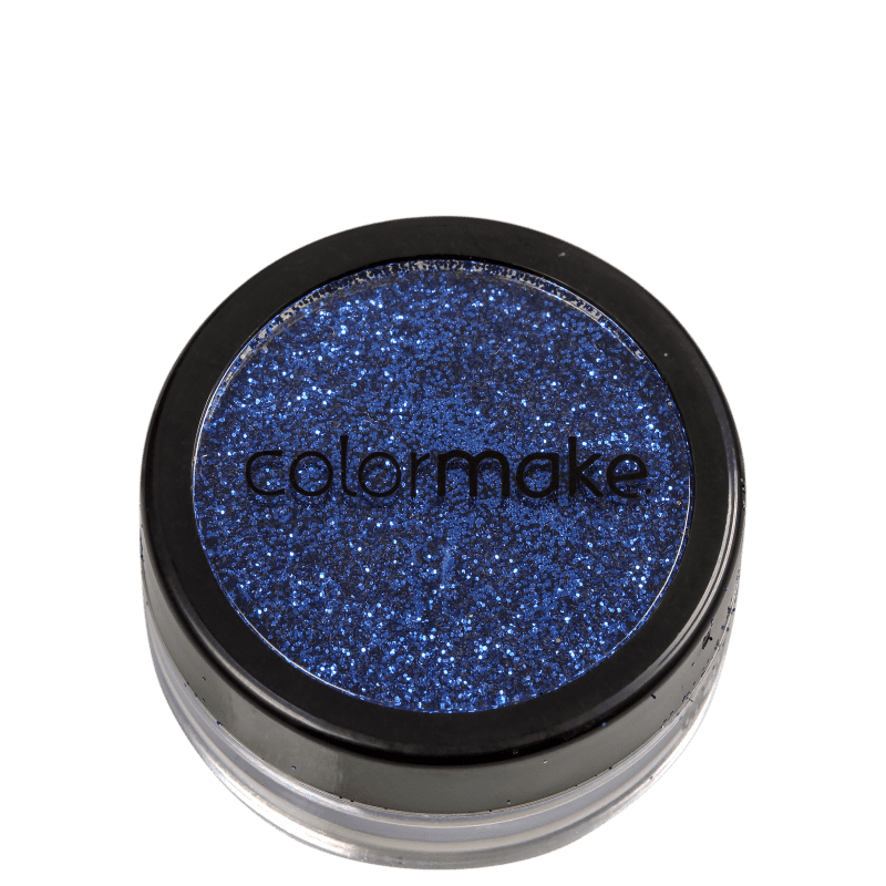 Colormake Pó Pote Azul - Glitter 4g