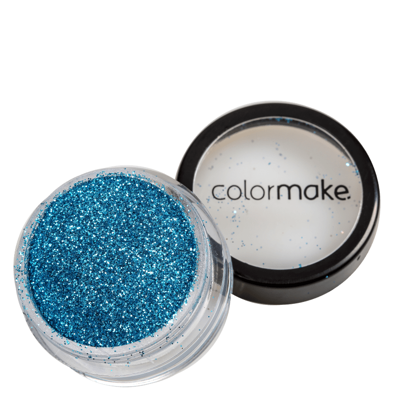 Colormake Pó Pote Azul Claro - Glitter 4g