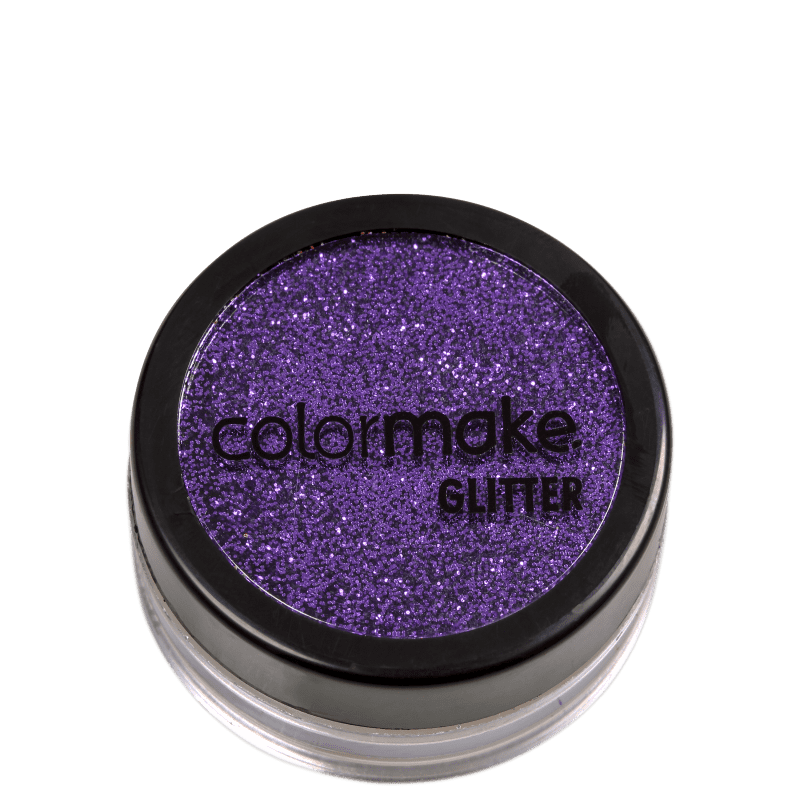 Colormake Pó Pote Roxo - Glitter 4g