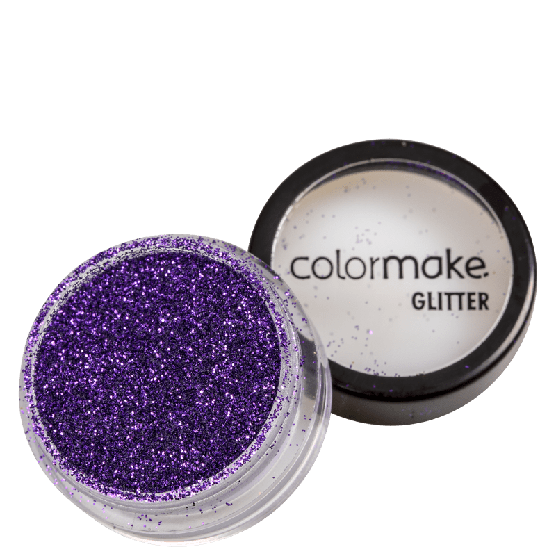 Colormake Pó Pote Roxo - Glitter 4g