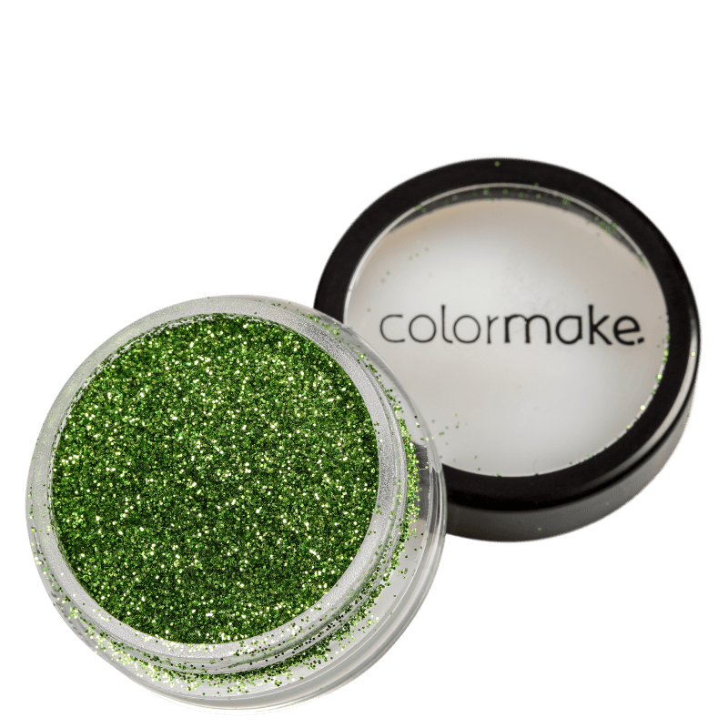 Colormake Pó Pote Verde Claro - Glitter 4g