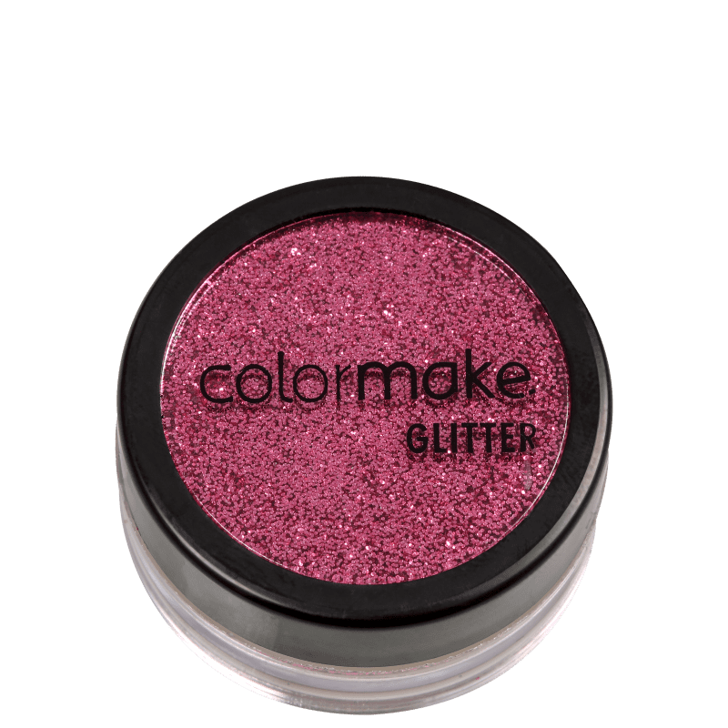 Colormake Pó Pote Rosa - Glitter 4g