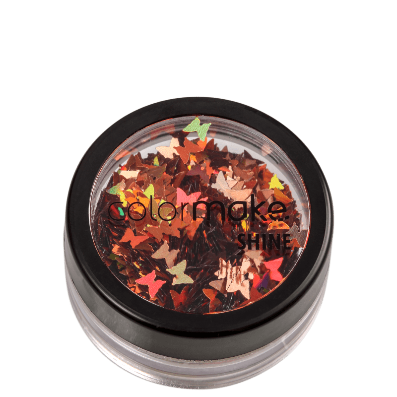 Colormake Shine Formatos Borboleta Bronze - Glitter 2g
