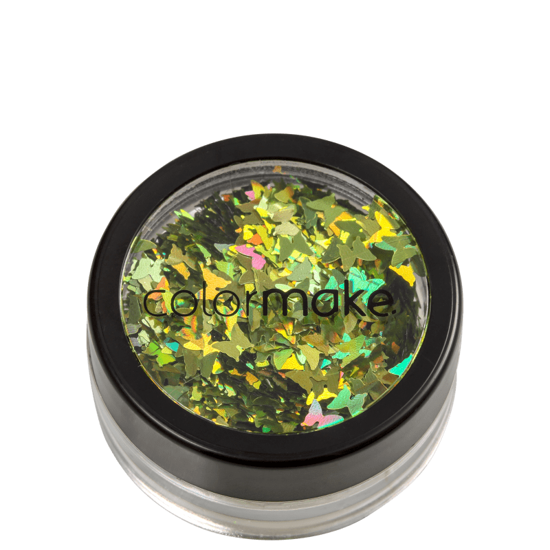 Colormake Shine Formatos Borboleta Verde - Glitter 2g