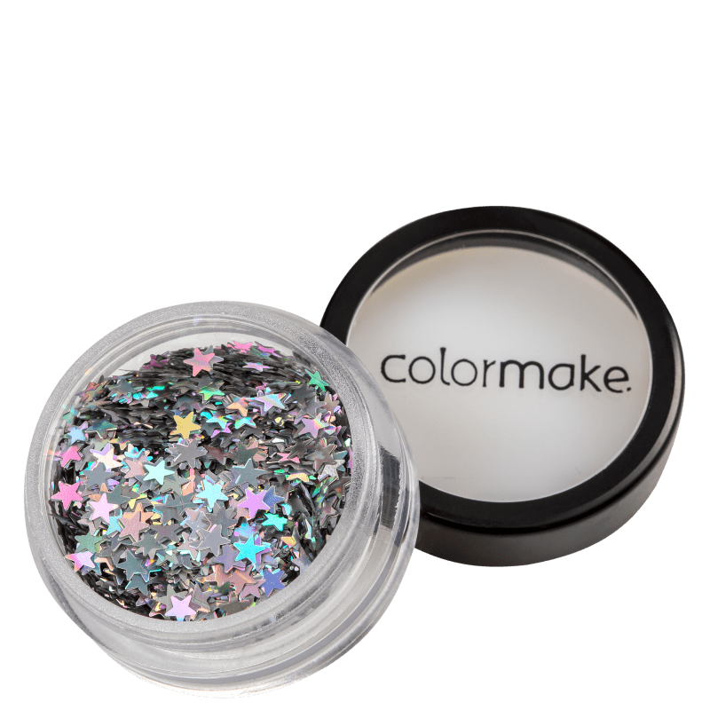 Colormake Shine Formatos Estrela Prata - Glitter 2g