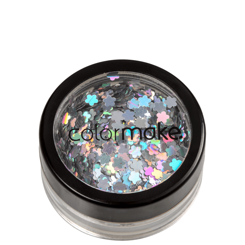 Colormake Shine Formatos Flor Prata - Glitter 2g