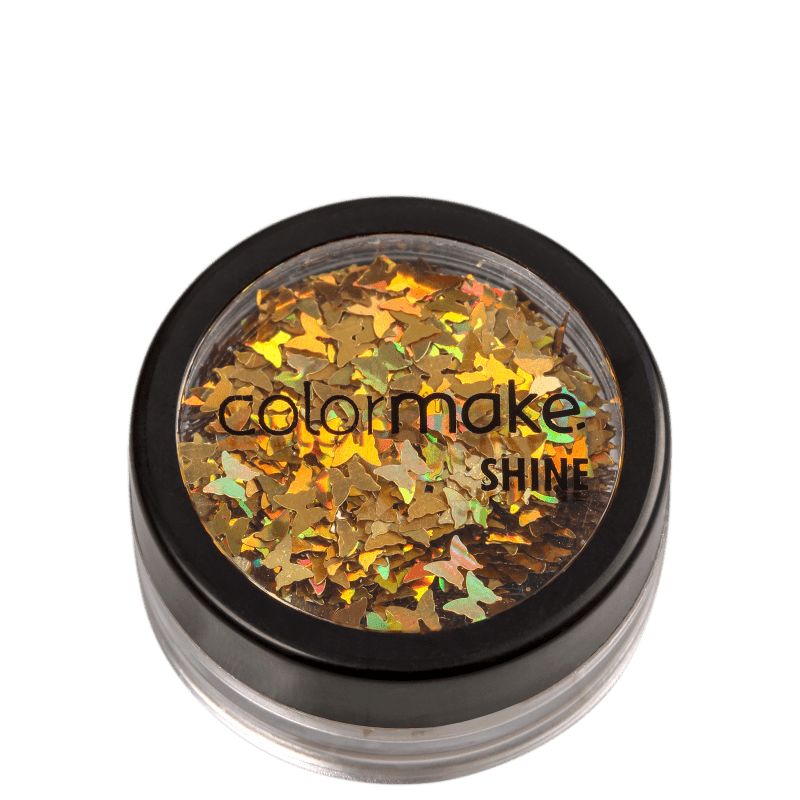 Colormake Shine Formatos Borboleta Ouro - Glitter 2g