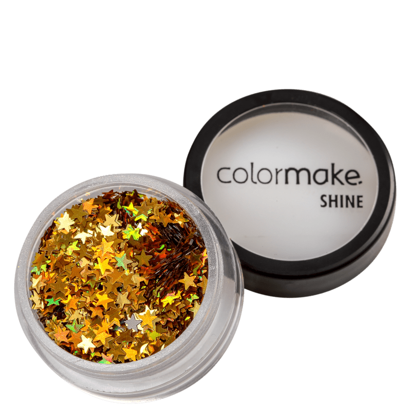 Colormake Shine Formatos Estrela Ouro - Glitter 2g