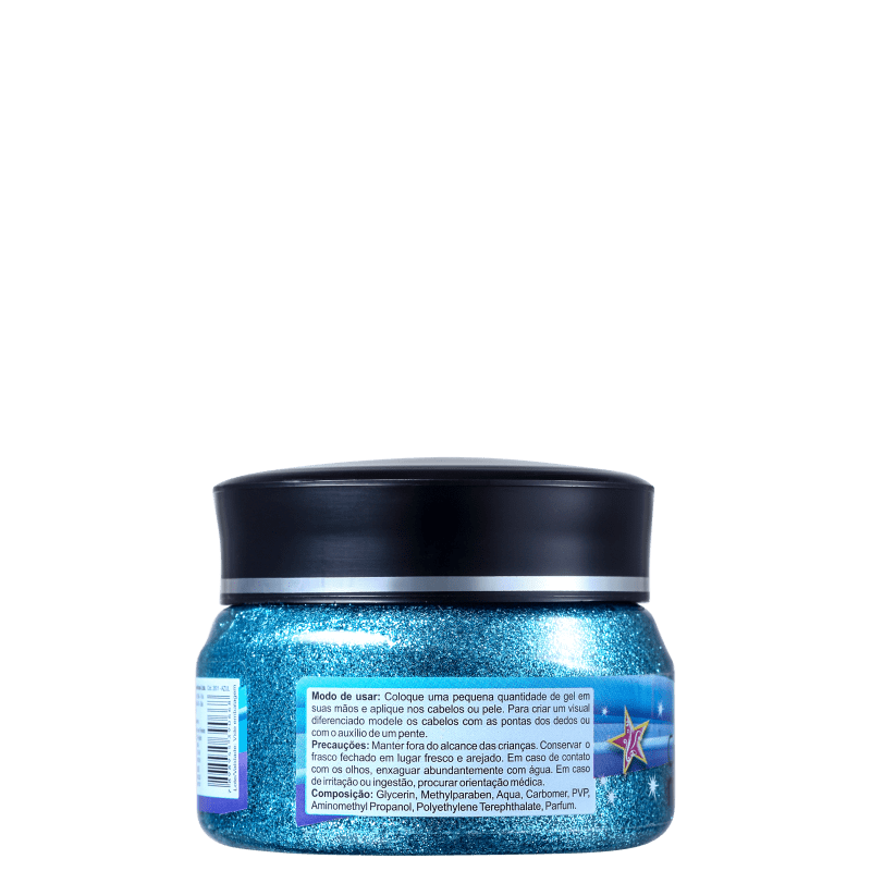 Colormake Gel Azul - Glitter 150g