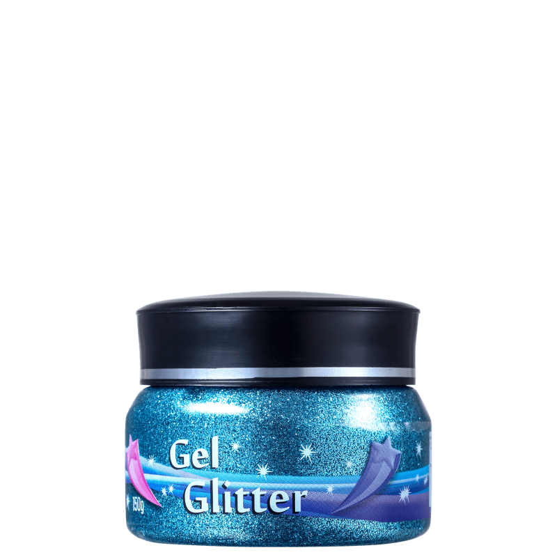 Colormake Gel Azul - Glitter 150g