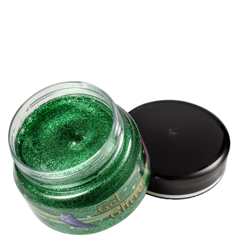 Colormake Gel Verde - Glitter 150g