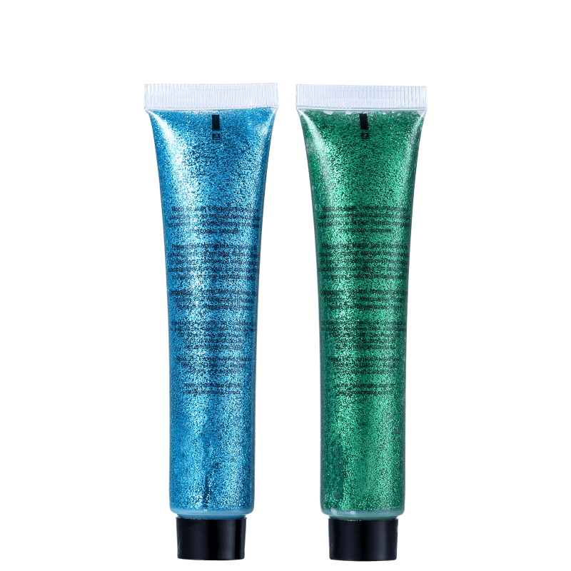 Kit Colormake Gel Glitter Azul e Verde (2 Produtos)