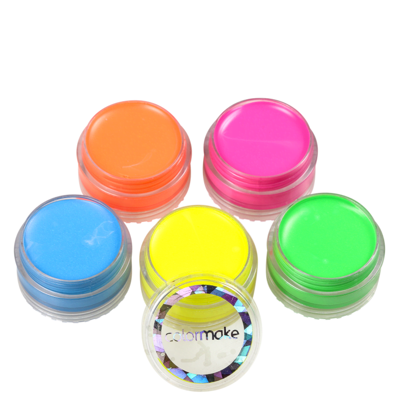 Kit Colormake Tinta Facial Fluorescente (5 Produtos)