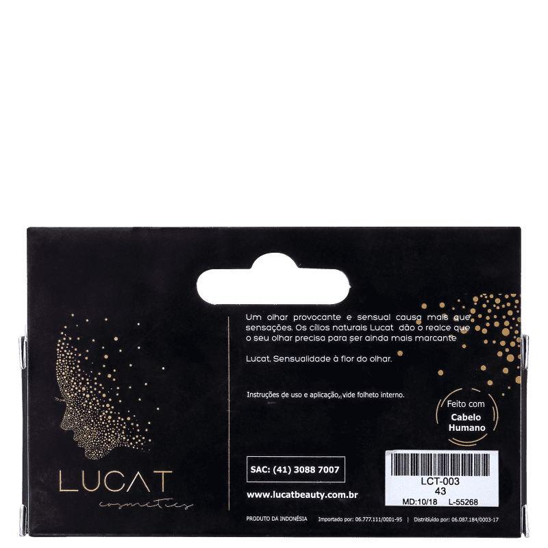 Lucat Beauty Human Hair 43 - Cílios Postiços 6g