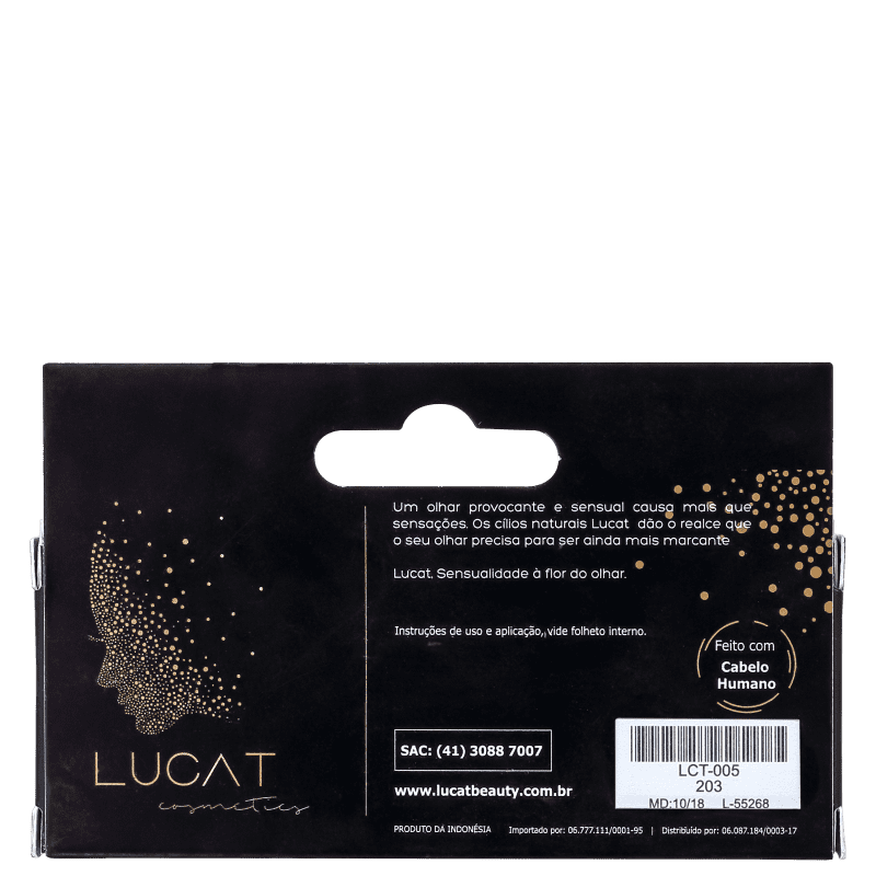 Lucat Beauty Human Hair 203 - Cílios Postiços 6g