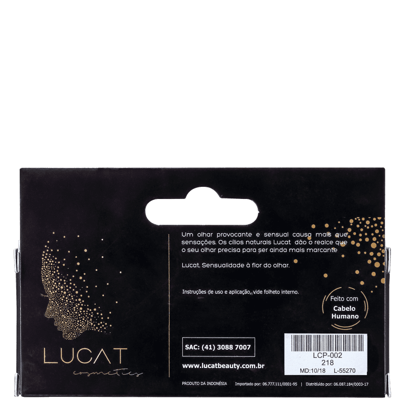 Lucat Beauty Human Hair 218 - Cílios Postiços 6g