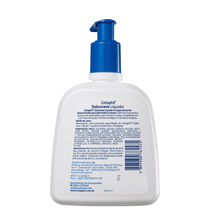 Cetaphil Pele Mista a Oleosa - Sabonete Líquido Facial 300ml