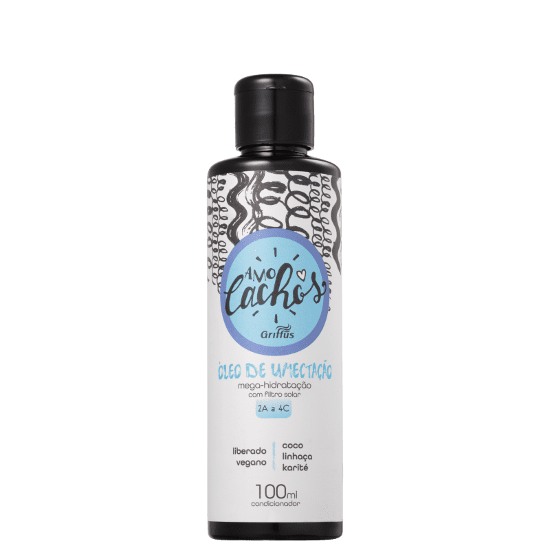 Griffus Amo Cachos Mix Umectação - Óleo de Tratamento Capilar 100ml Menor preço em Griffus Amo Cachos Mix Umectação - Óleo de Tratamento Capilar 100ml