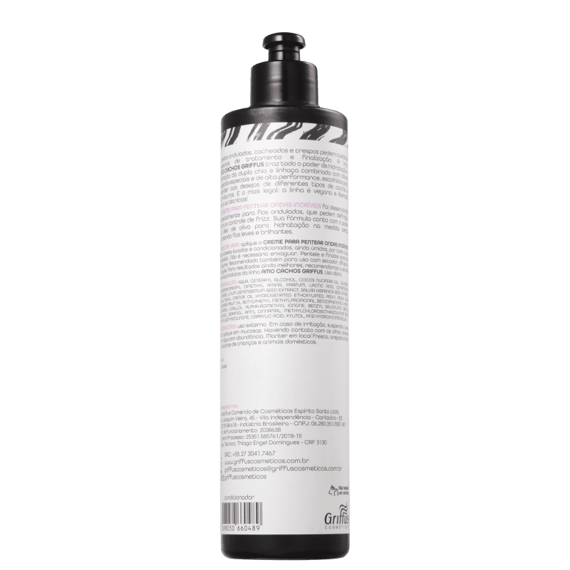 Griffus Amo Cachos Ondas Incríveis - Creme de Pentear 420ml