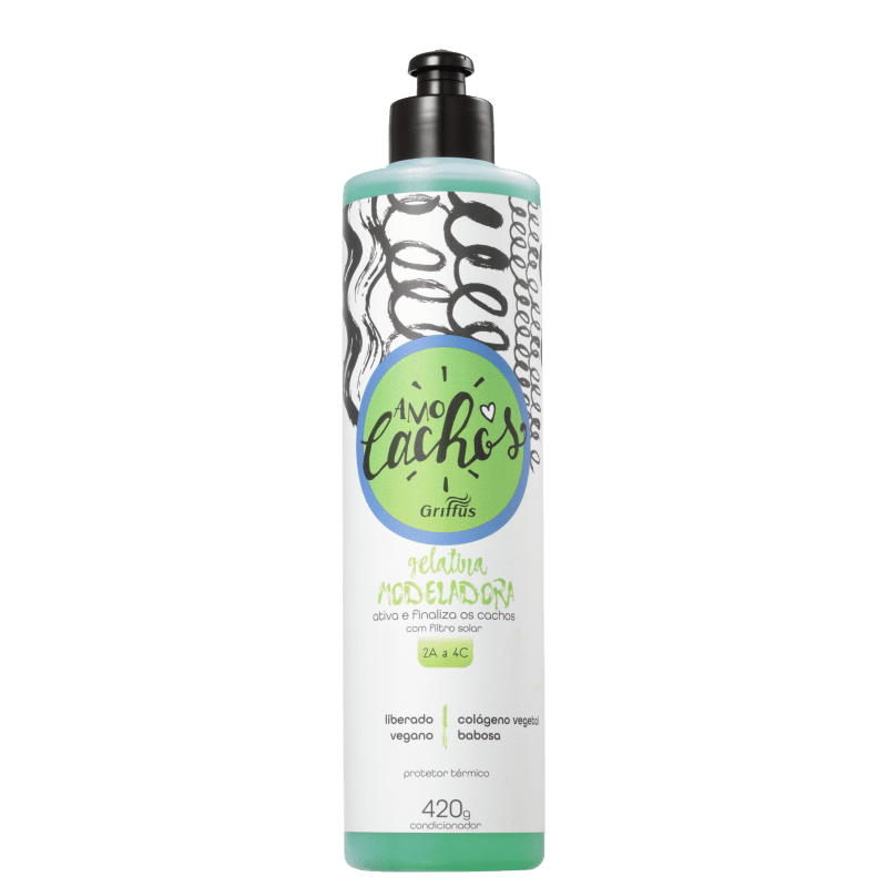 Griffus Amo Cachos - Gelatina Ativadora de Cachos 420ml Menor preço em Griffus Amo Cachos - Gelatina Ativadora de Cachos 420ml