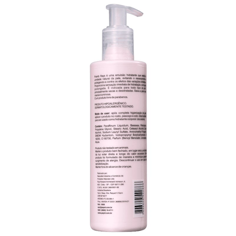 Payot Framb Rays - Hidratante Facial e Corporal 200g