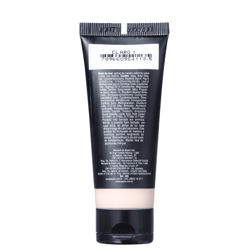 Payot Mate HD Claro 1 - Base Líquida 30ml