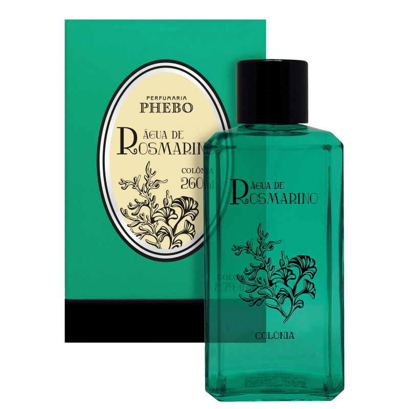 Águas de Rosmarino Phebo Eau de Cologne - Perfume Unissex 260ml