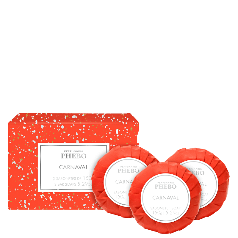 Kit Phebo Carnaval - Sabonetes em Barra 3x150g