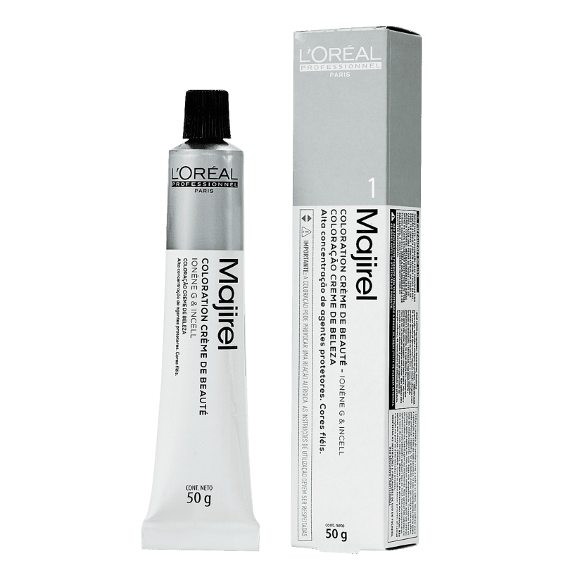 L'Oréal Professionnel Majirel 1 Preto - Coloração 50g Menor preço em L'Oréal Professionnel Majirel 1 Preto - Coloração 50g